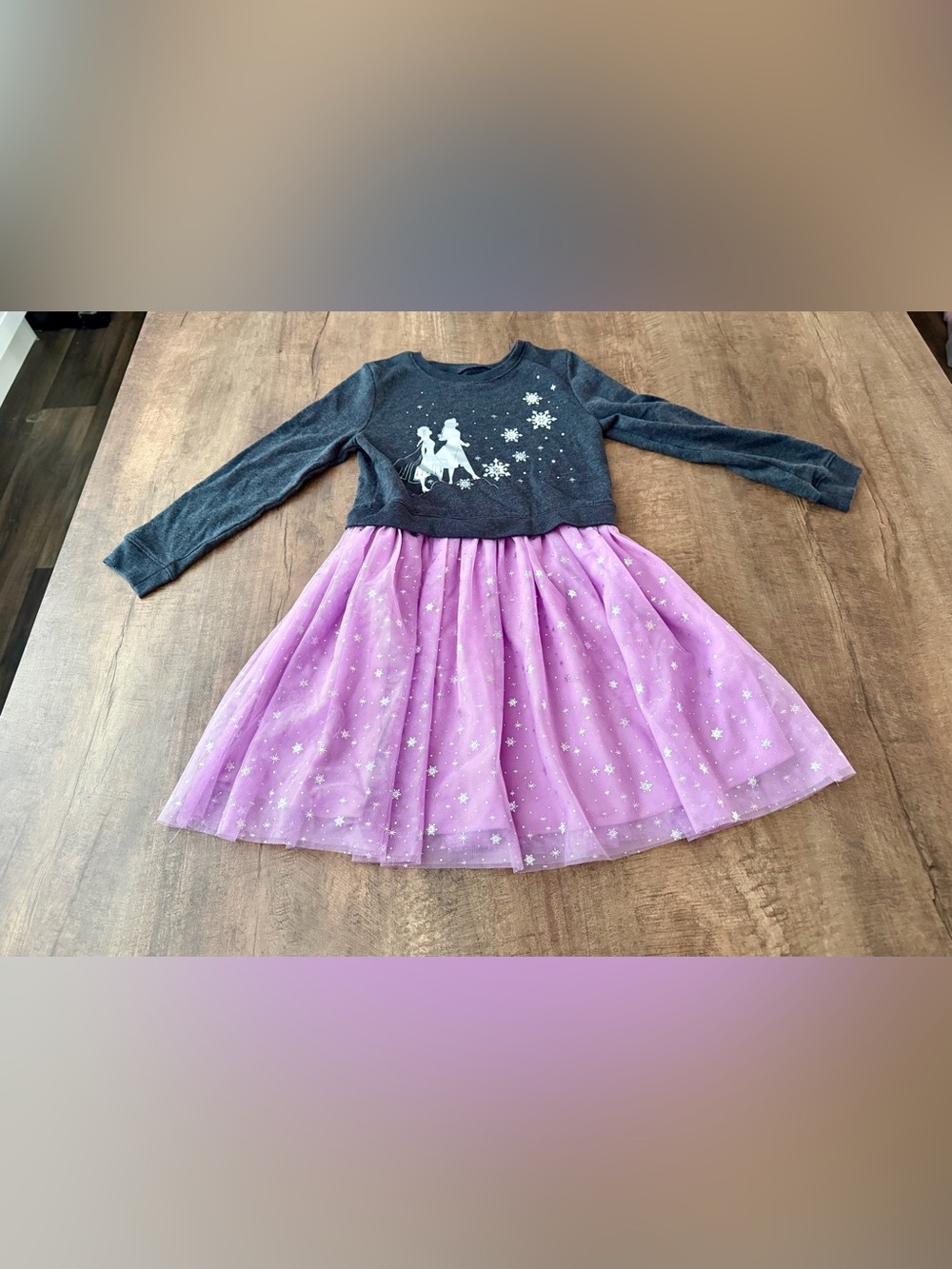 Disney frozen Elsa & Anna snowflake tulle dress
